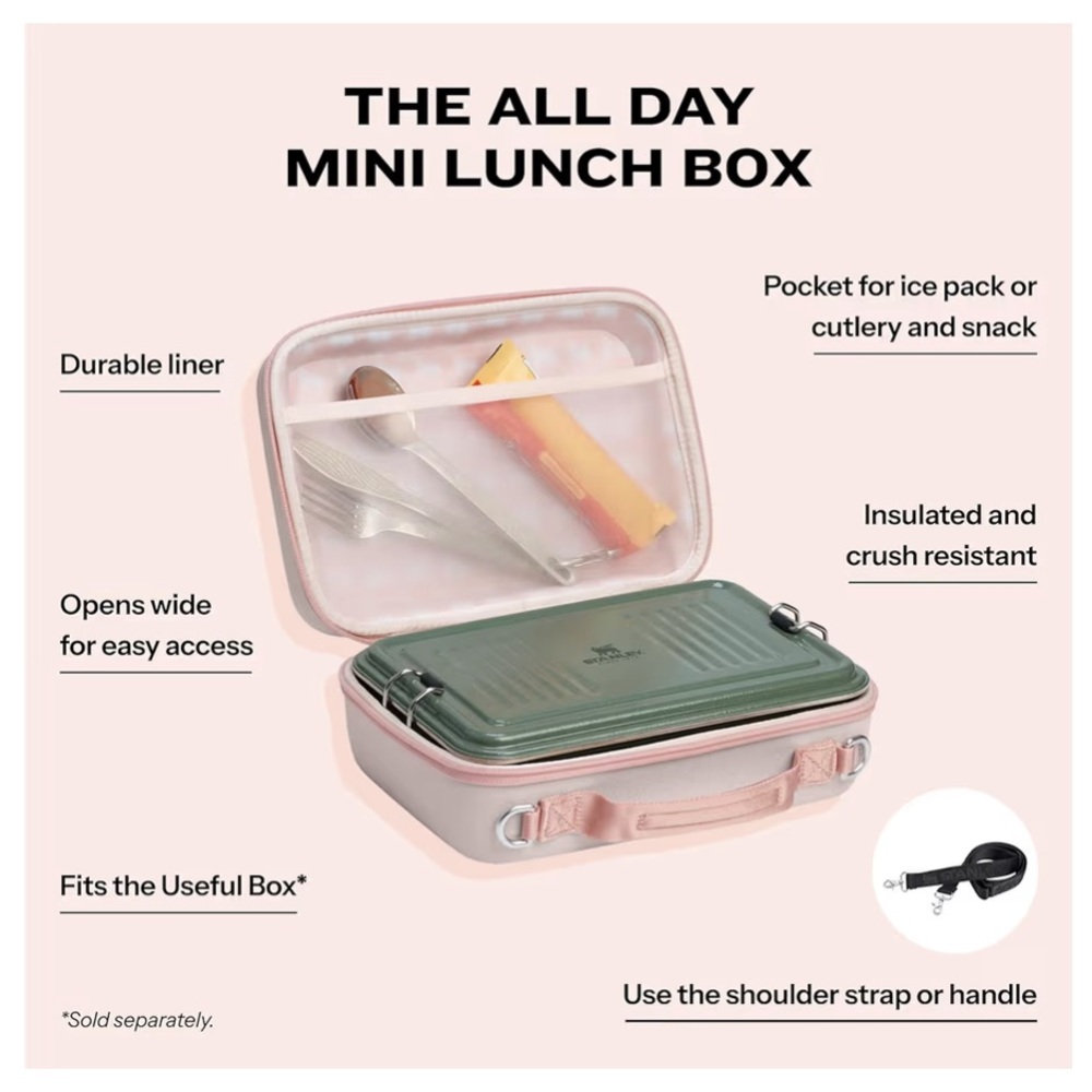New Stanley Light Pink Lunch Bag Mini - Picture 7 of 9